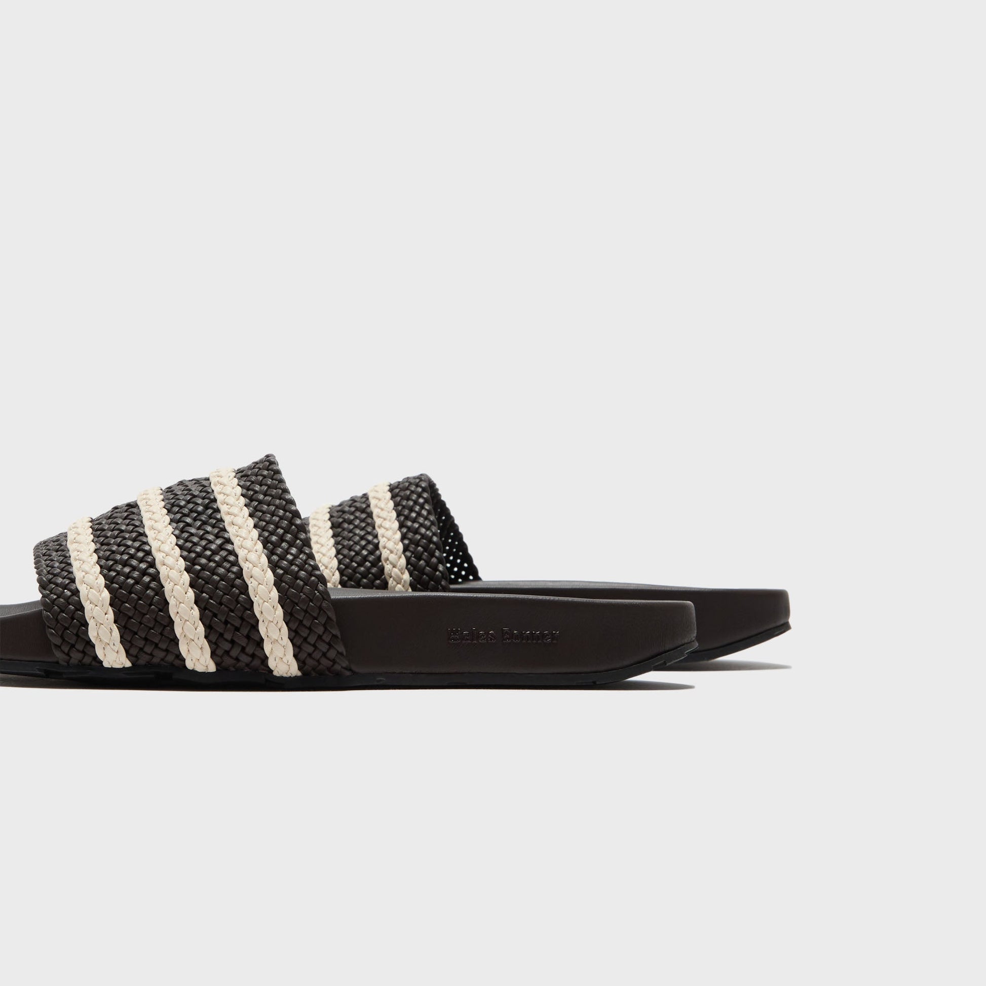 Men Kith adidas x Wales Bonner Adilette - Brown / Wonder White