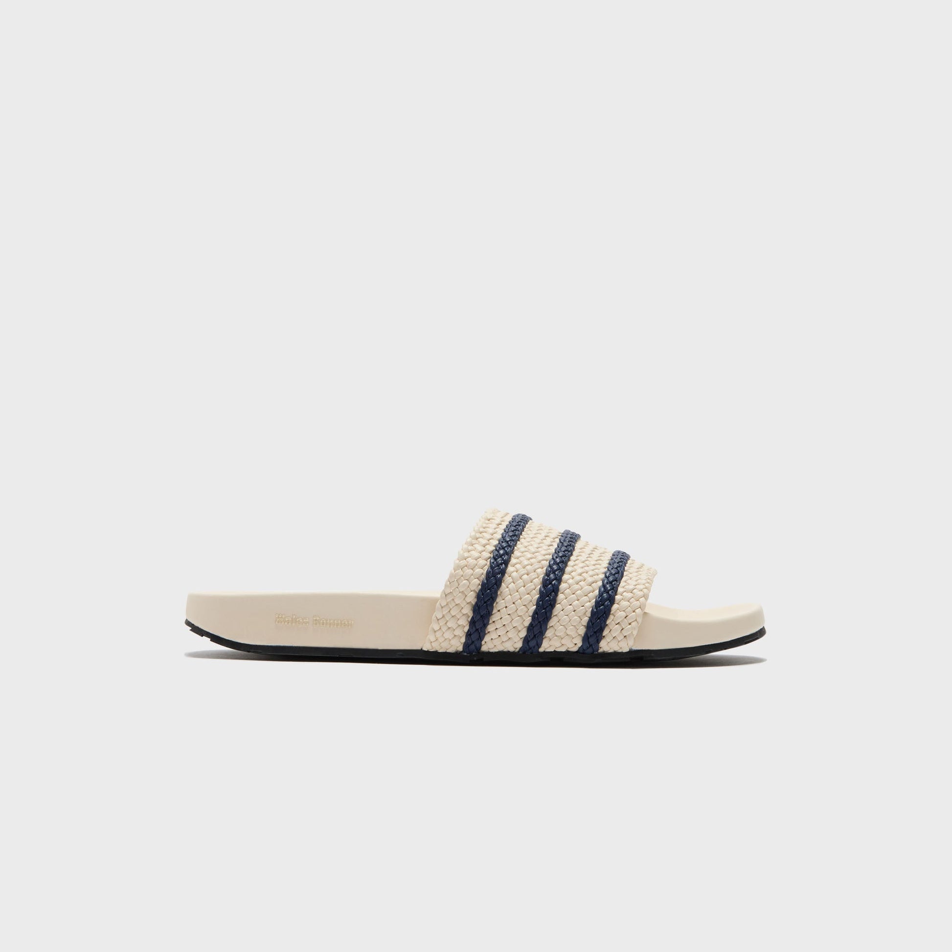 Men Kith adidas x Wales Bonner Adilette - Wonder White / Night Indigo
