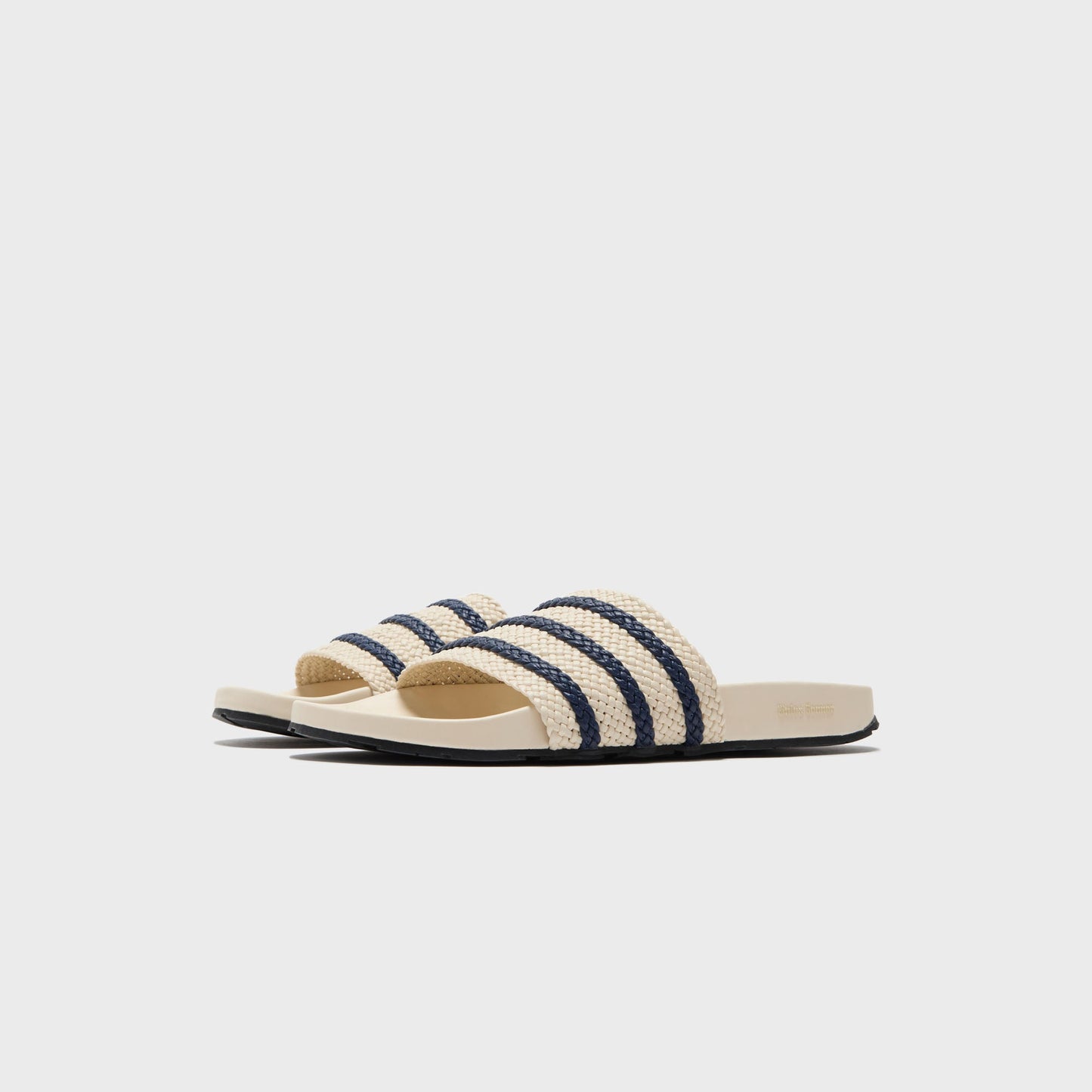 Men Kith adidas x Wales Bonner Adilette - Wonder White / Night Indigo