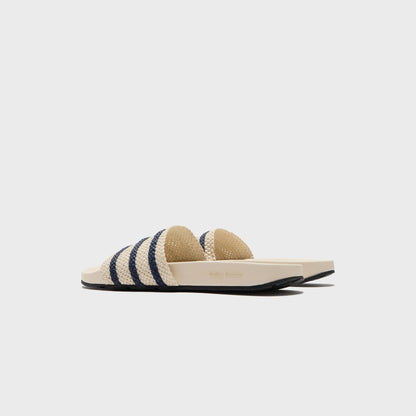 Men Kith adidas x Wales Bonner Adilette - Wonder White / Night Indigo
