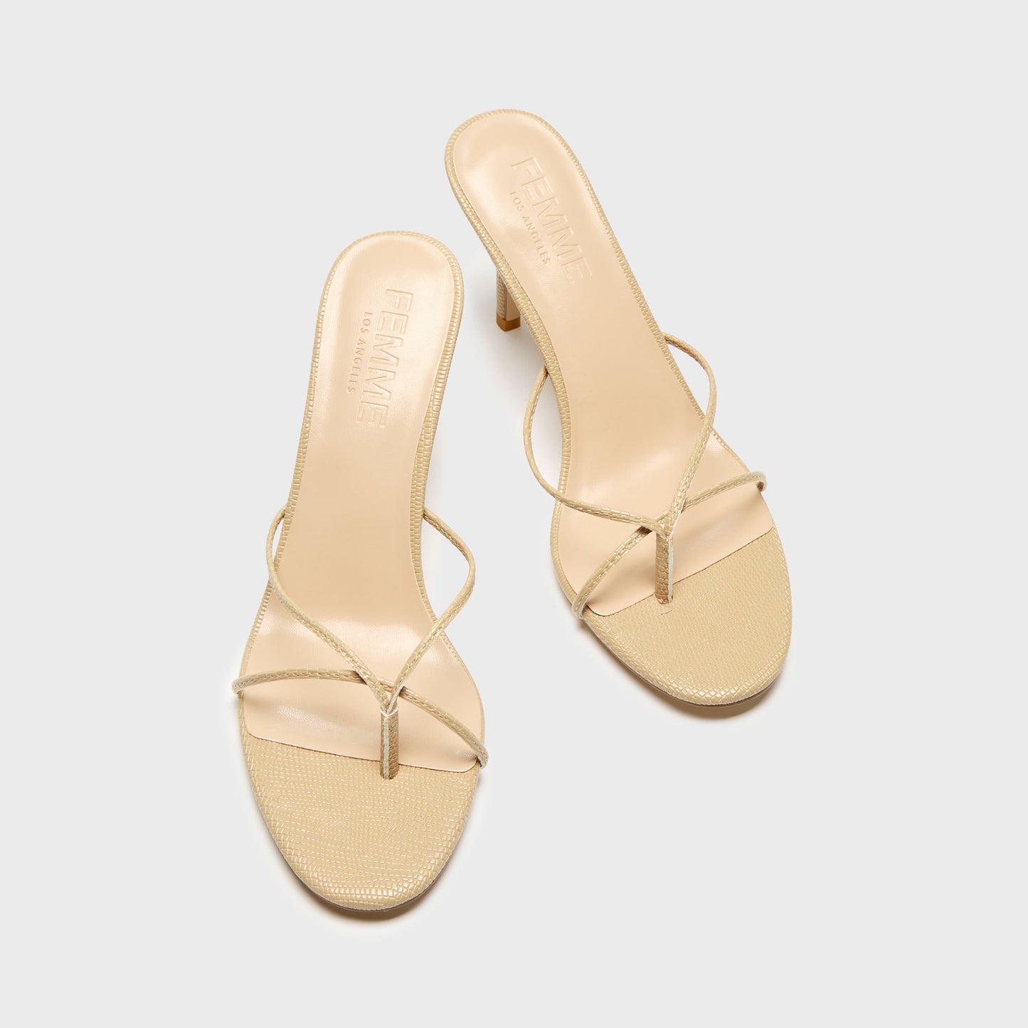 Women Kith Femme LA Sicilian Slipper - Latte Lizard