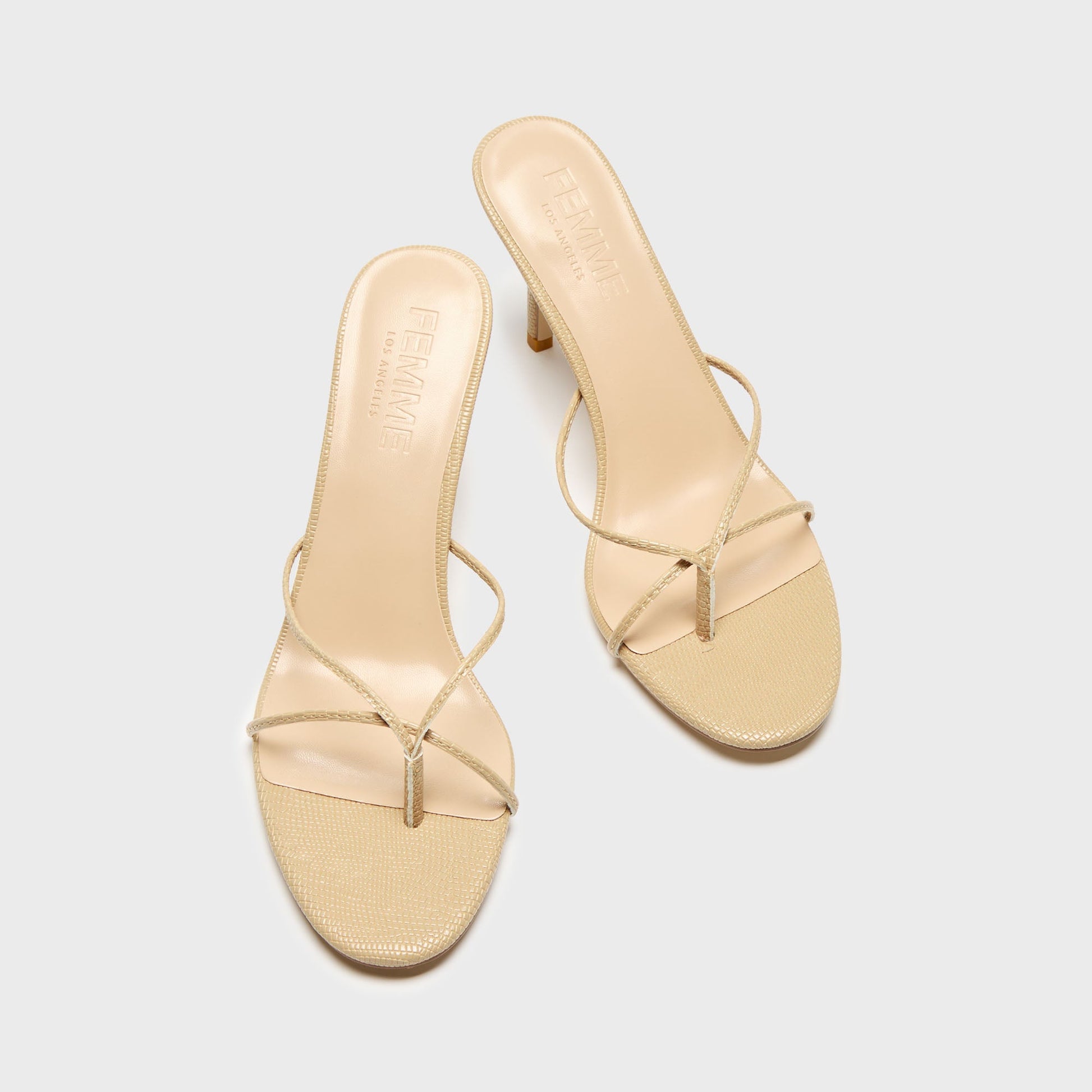 Women Kith Femme LA Sicilian Slipper - Latte Lizard