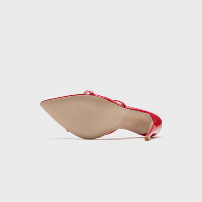 Women Kith Femme LA Donatella Mule - Cherry Red