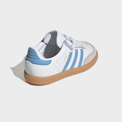 Kids Kith adidas TD Samba OG - White / Ash Blue / Gum 3