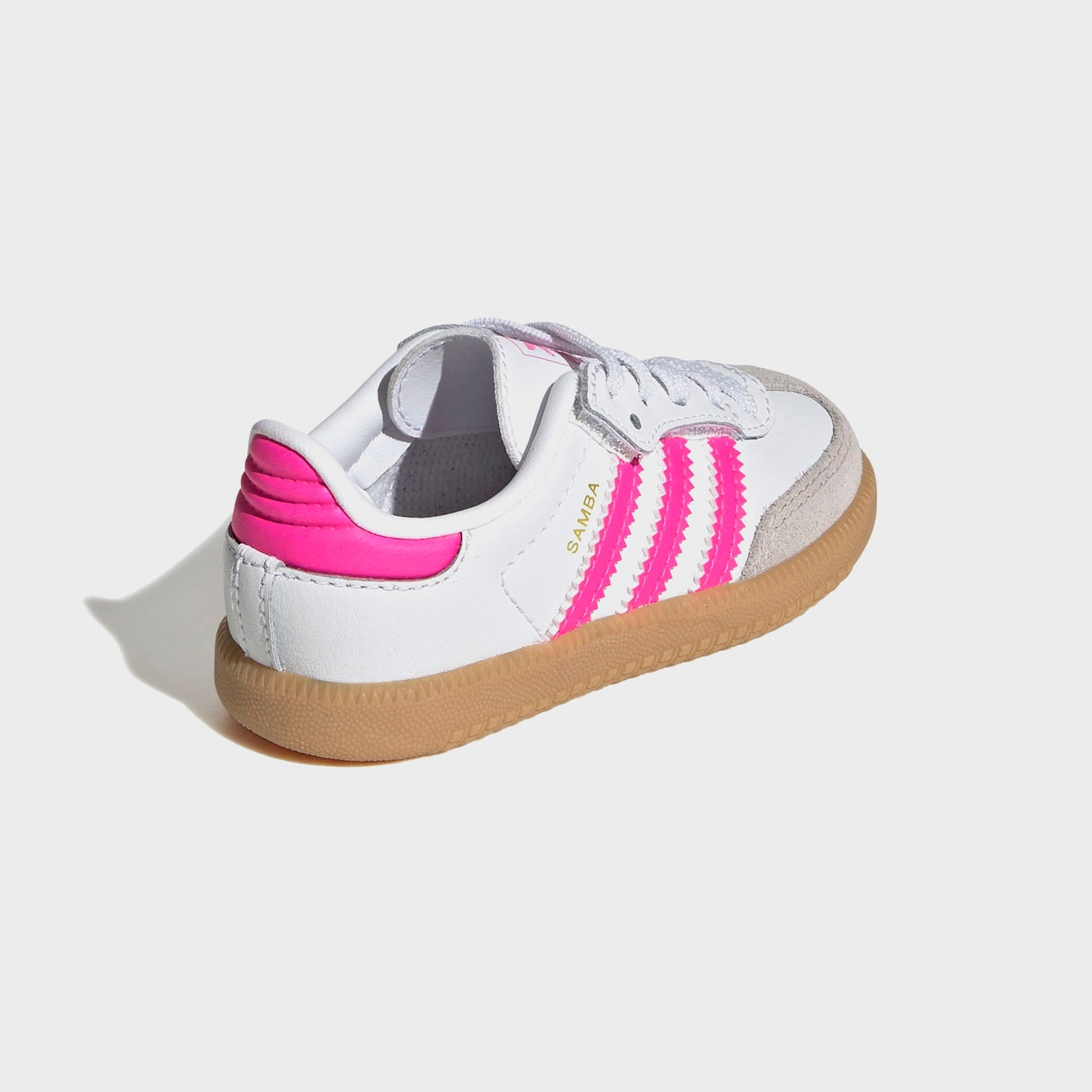 Men|Kids Kith adidas Samba OG - White / Lucid Pink / Gum 3