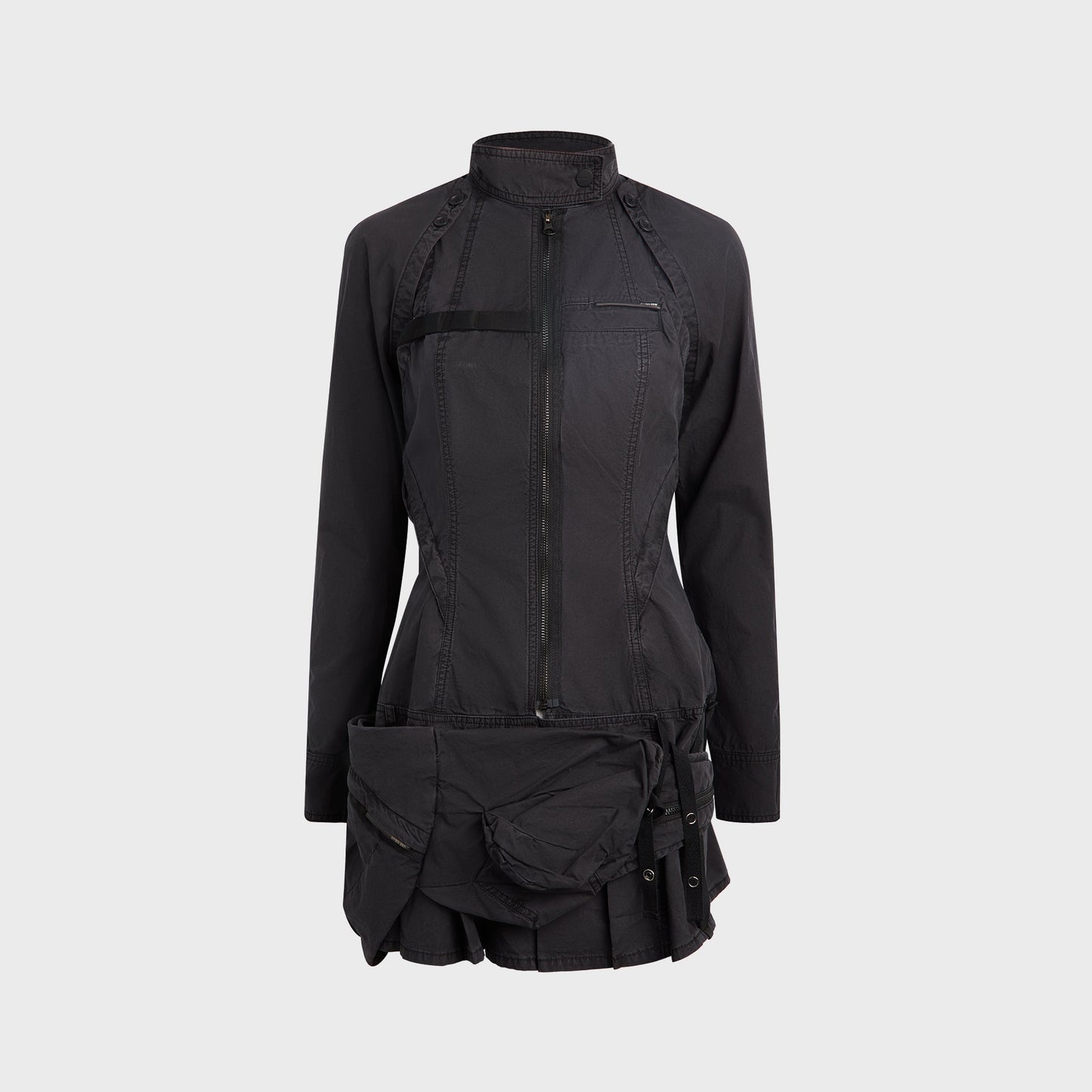 Women Kith Hyein Seo Convertible Dress With Waist Bag - Black