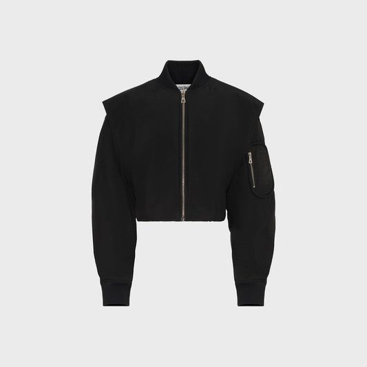 Women Kith Jean Paul Gaultier Bomber With Hidden Hood Detail - Black