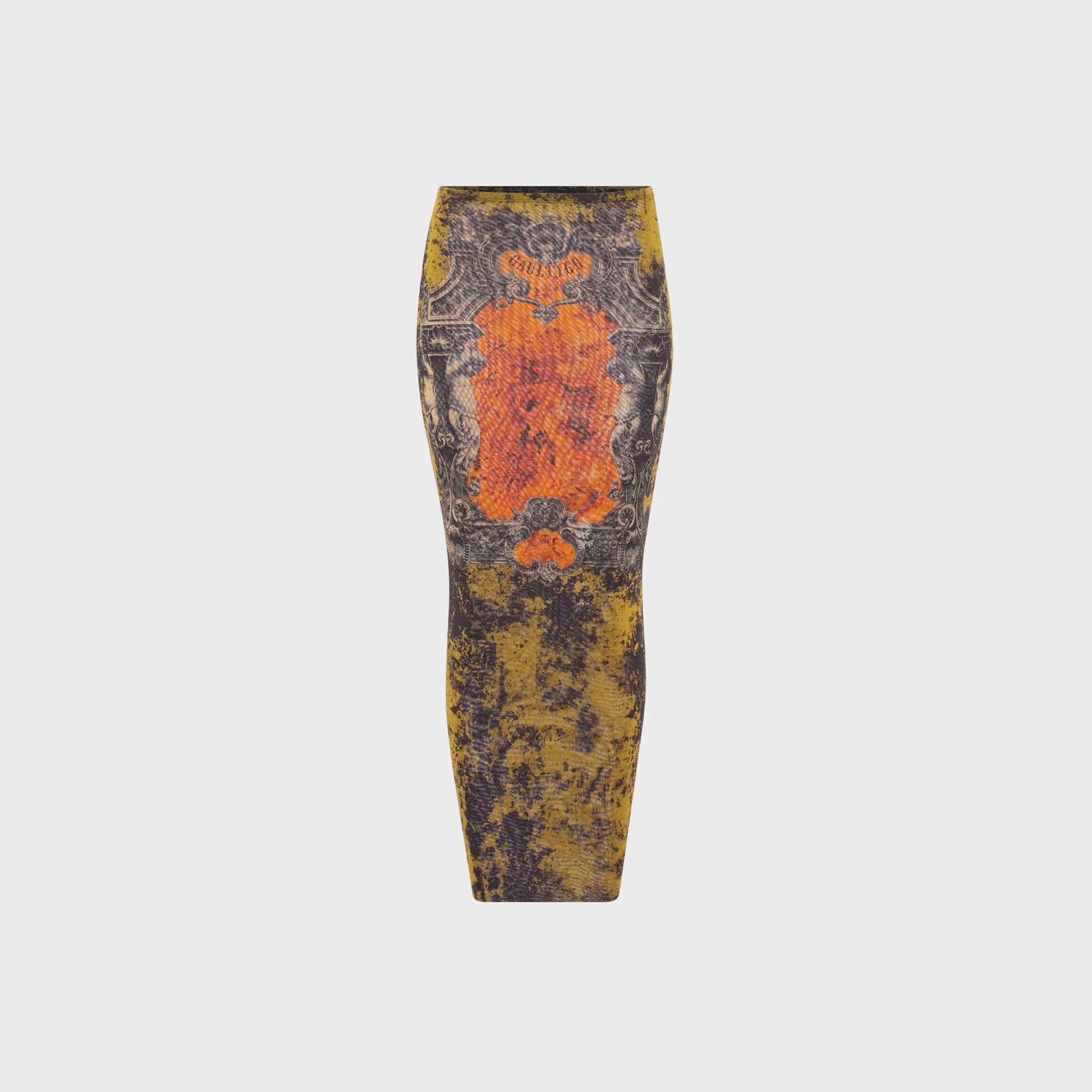 Women Kith Jean Paul Gaultier Mesh Long Skirt - Printed Médaillon