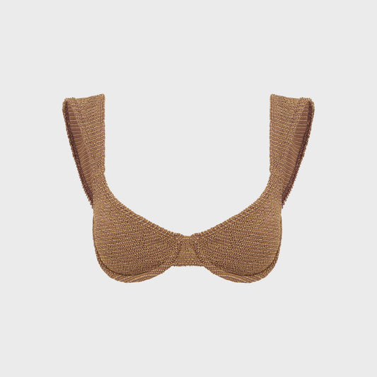 Women Kith Bond Eye Georgia Balconette - Cocoa Butter Lurex