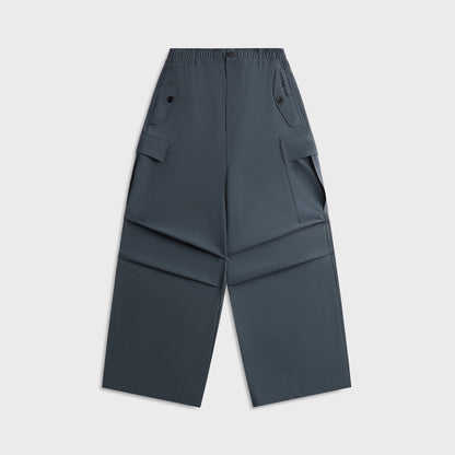 Men Kith Marni Light Wool Blend Drawstring Cargo Workwear Pants - Dark Ash