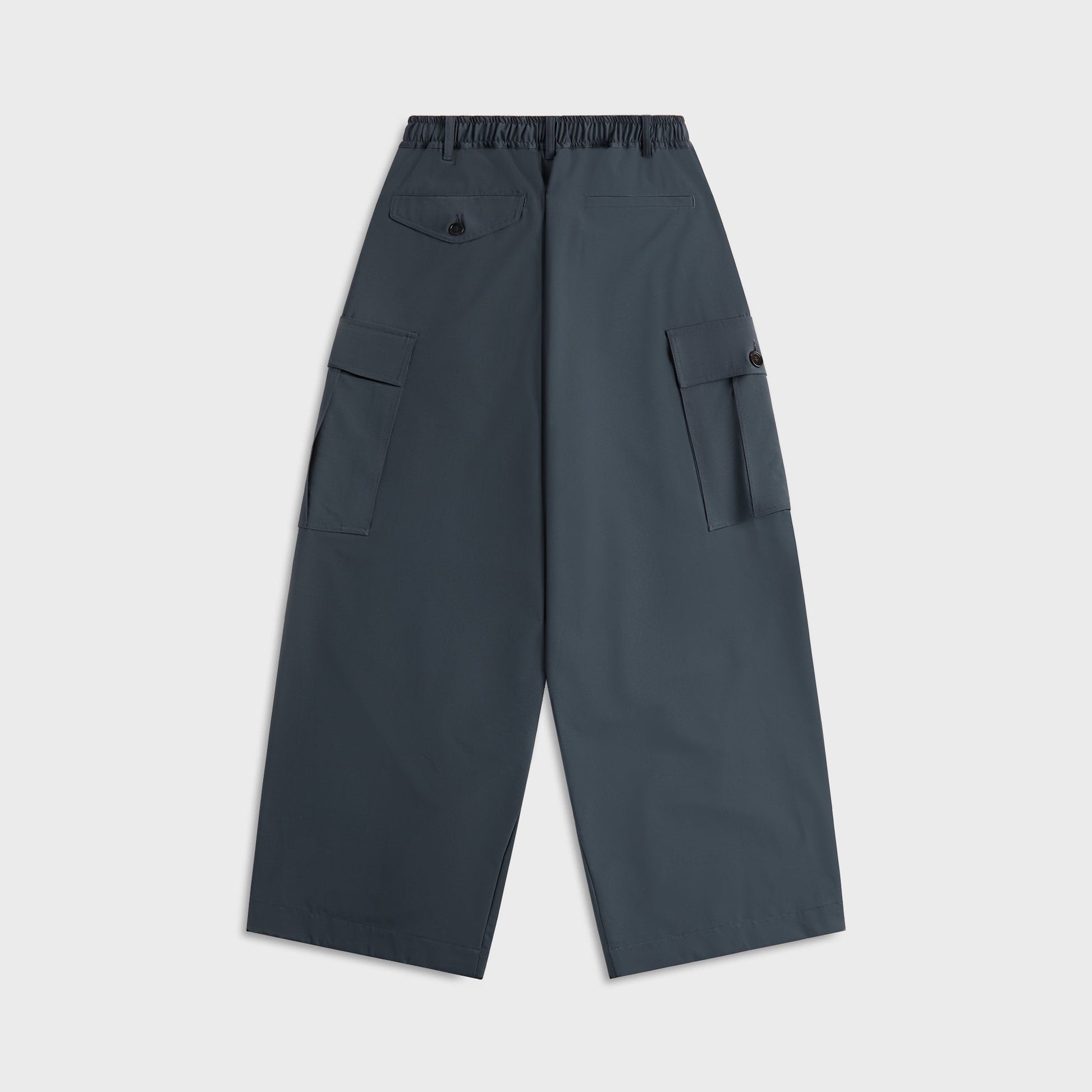 Men Kith Marni Light Wool Blend Drawstring Cargo Workwear Pants - Dark Ash