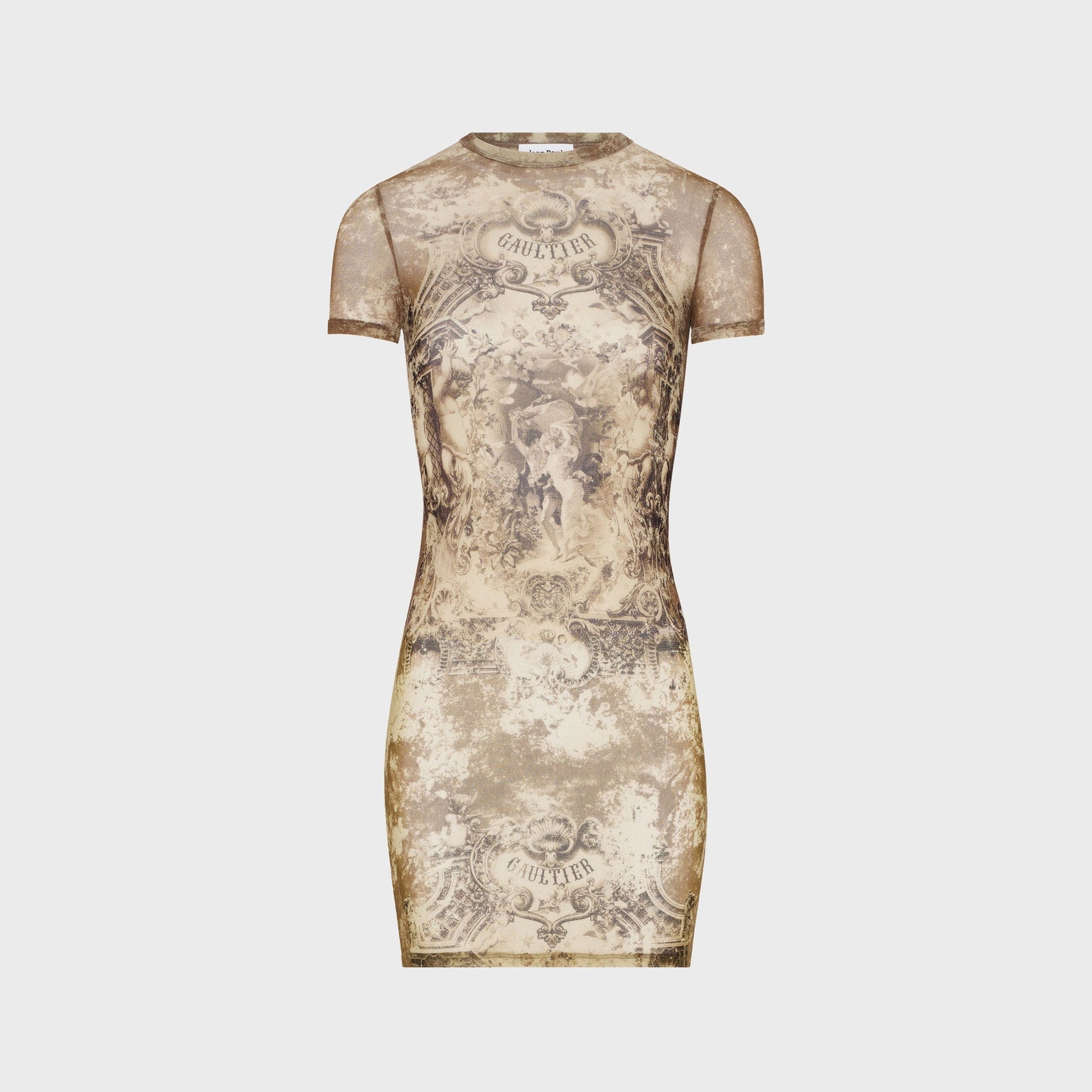Women Kith Jean Paul Gaultier Mesh Short Dress - Printed Médaillon