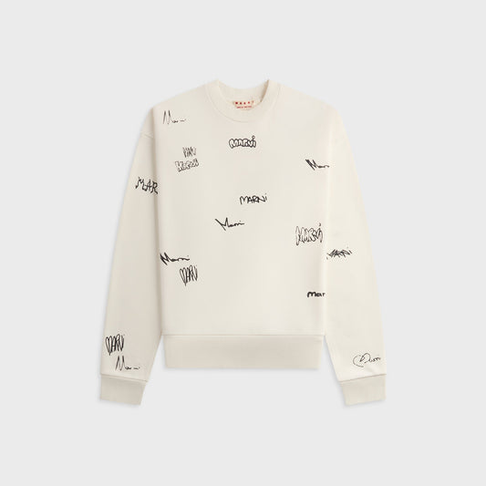 Men Kith Marni Long Sleeve Sweatshirt - Natural White
