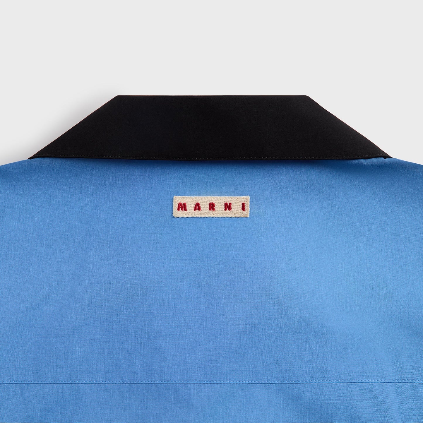 Men Kith Marni Organic Cotton Poplin Short-Sleeved Bowling Shirt - Sapphire Blu