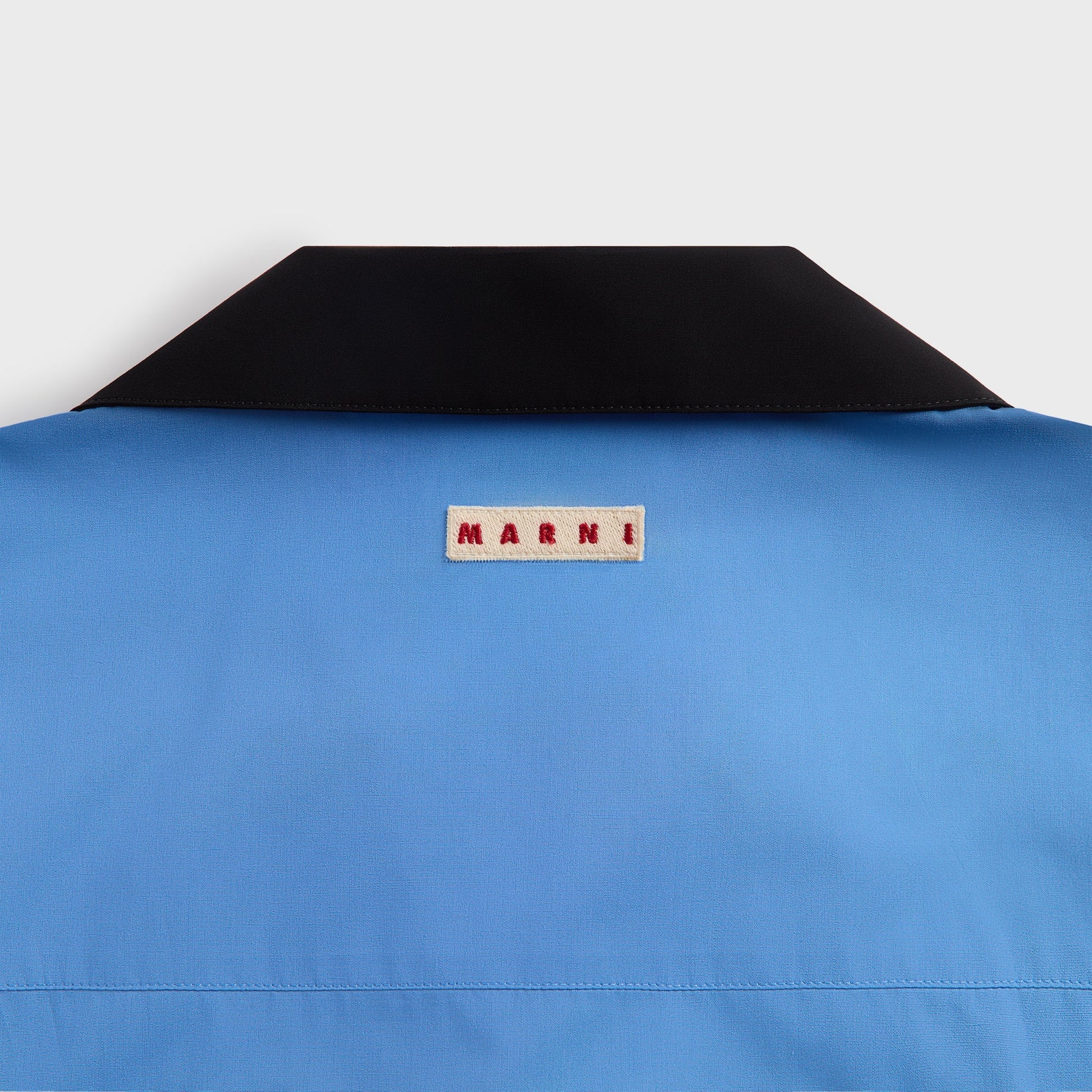 Men Kith Marni Organic Cotton Poplin Short-Sleeved Bowling Shirt - Sapphire Blu