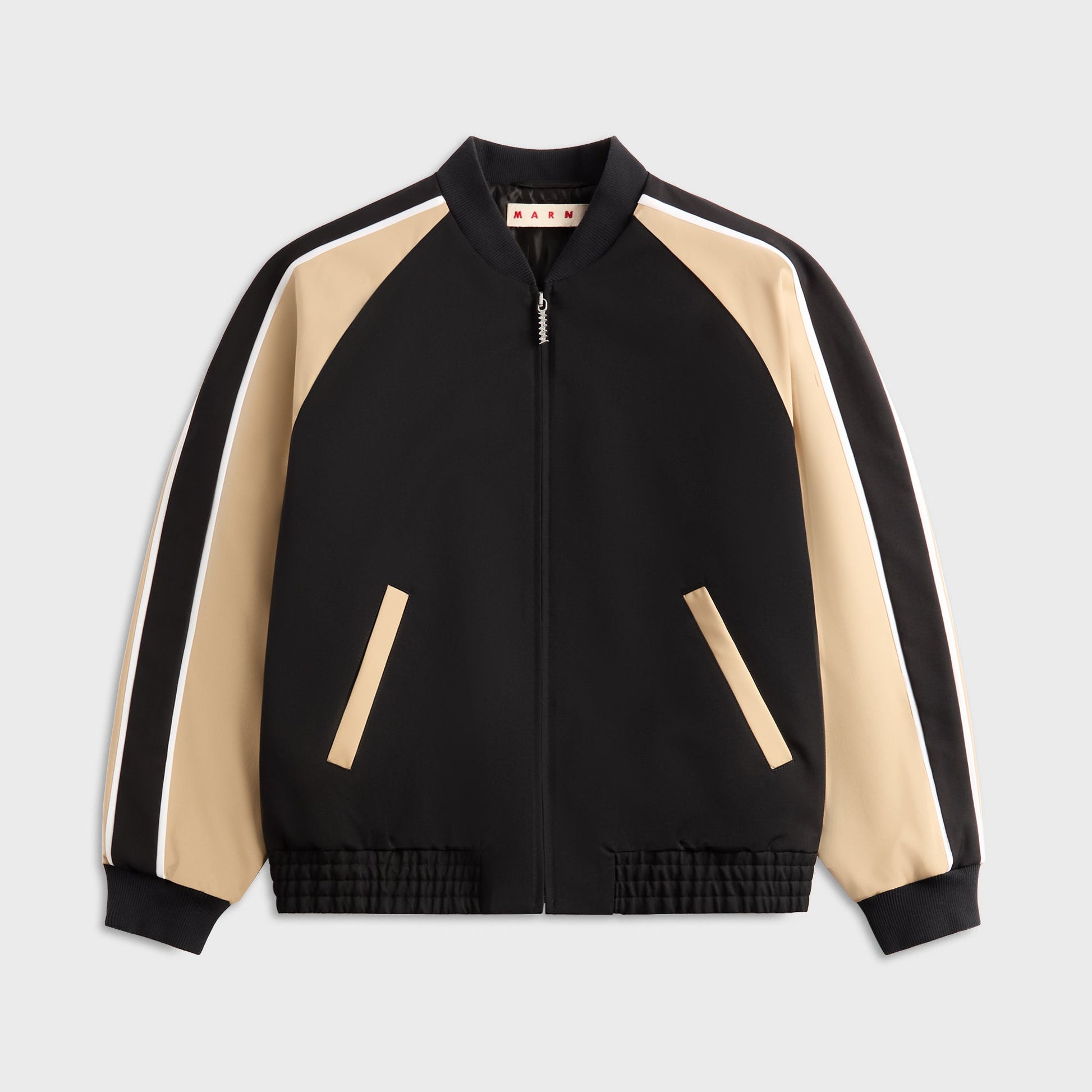 Men Kith Marni Wool Raglan Sleeve Bomber Jacket - Black