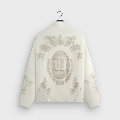 Men Kith Kith for Wilson Embroidered Mesh Track Jacket - White