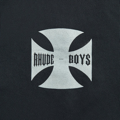 Men Kith Rhude Boys Hoodie - Vintage Black