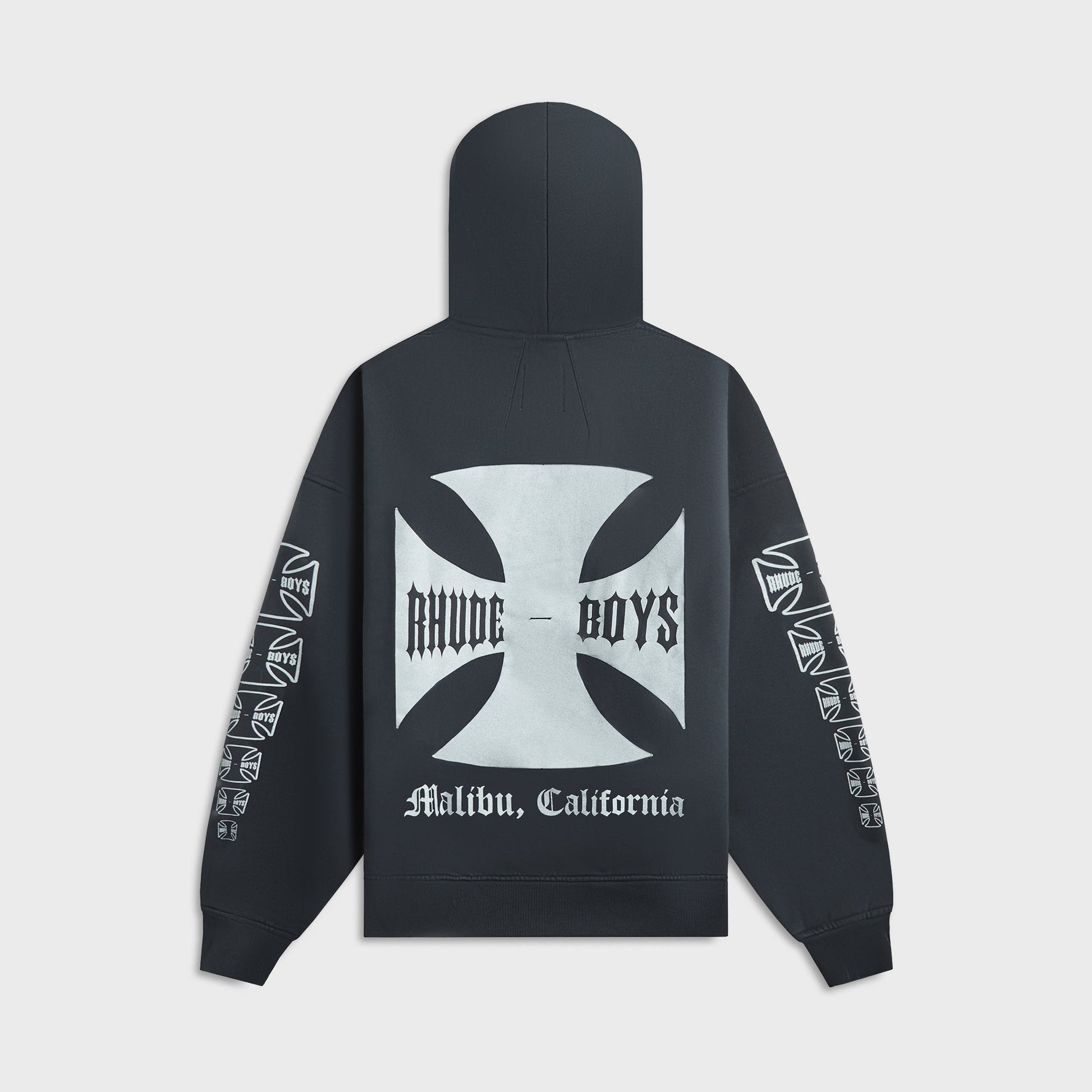 Men Kith Rhude Boys Hoodie - Vintage Black
