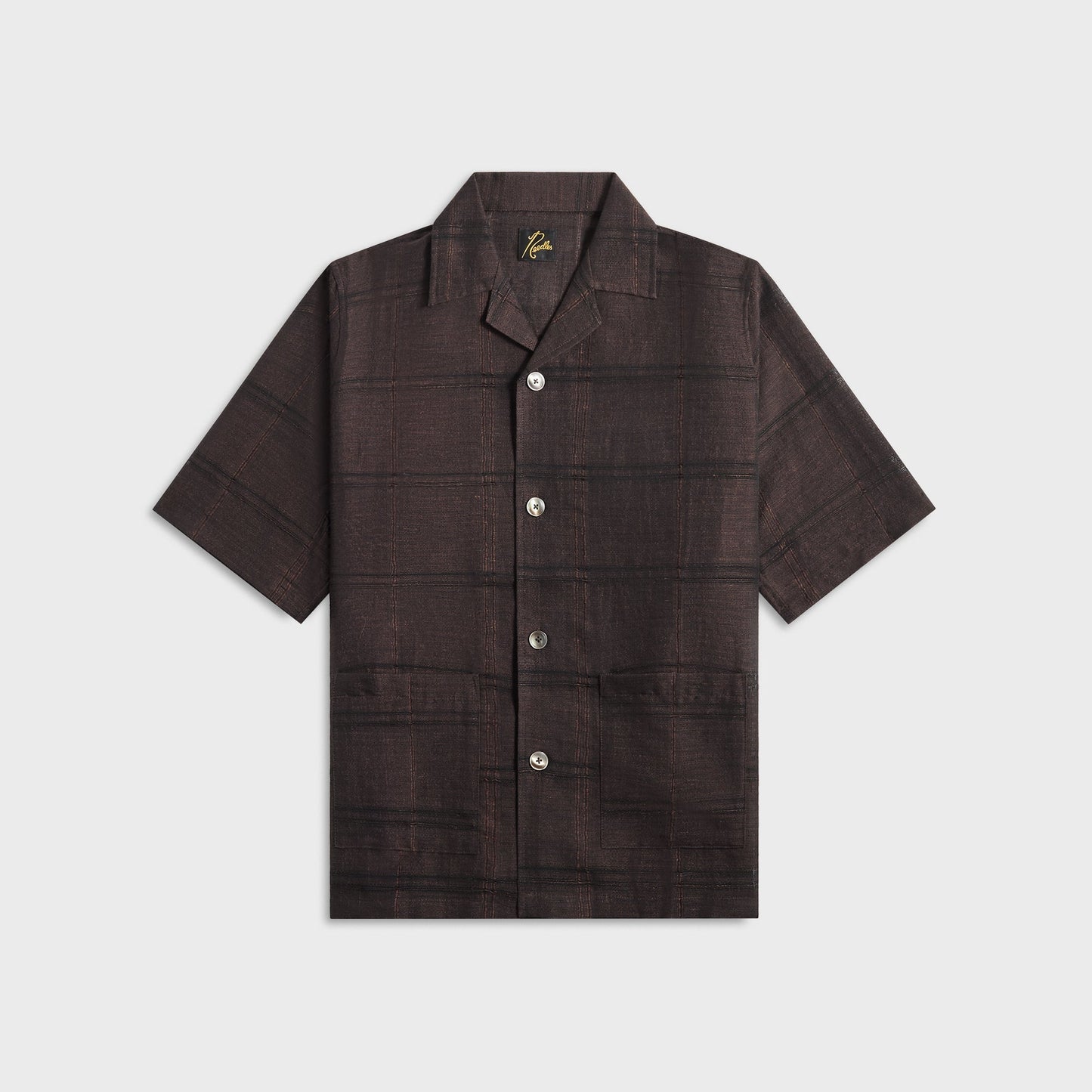 Men Kith Needles Cabana Plaid Jacquard Shirt - Brown