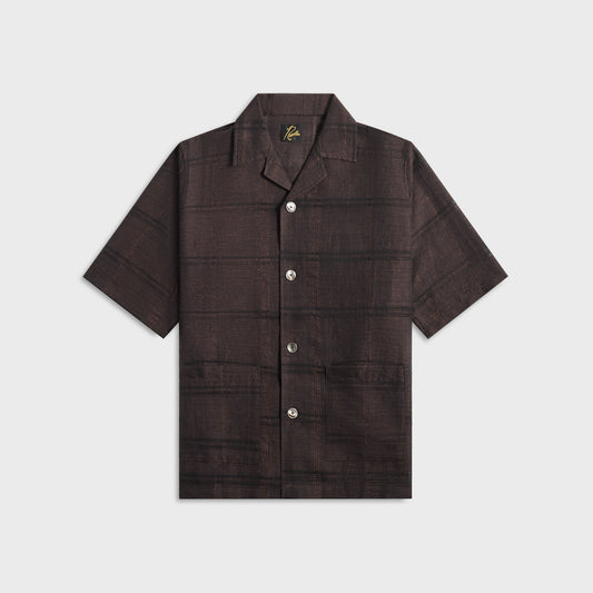 Men Kith Needles Cabana Plaid Jacquard Shirt - Brown