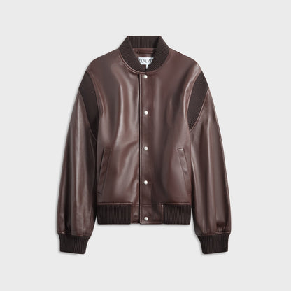 Men Kith Loewe Bomber Jacket - Chocolate Brown