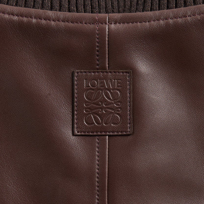 Men Kith Loewe Bomber Jacket - Chocolate Brown