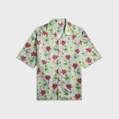 Men Kith Loewe Short Sleeve Shirt - Green / Red