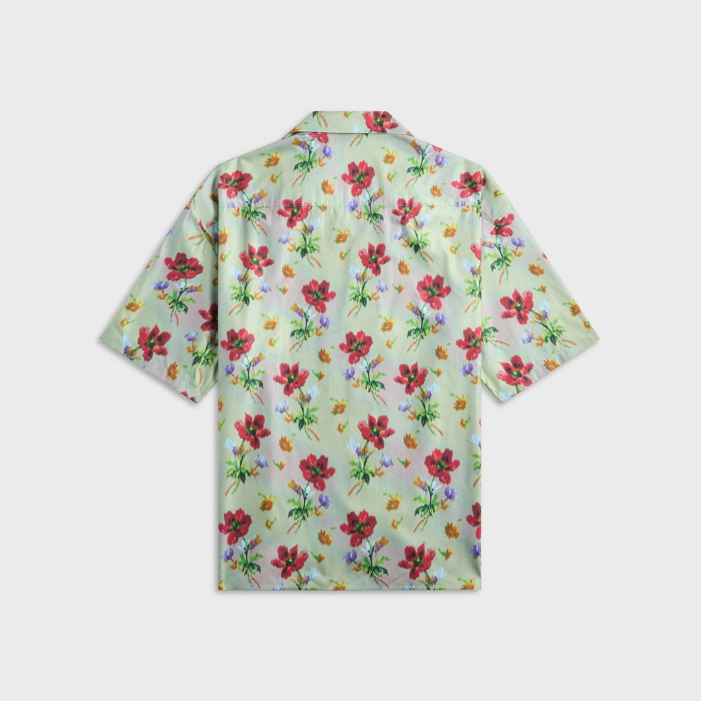 Men Kith Loewe Short Sleeve Shirt - Green / Red