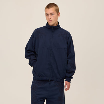 Men Kith Kith for Wilson Embroidered Mesh Track Jacket - Nocturnal