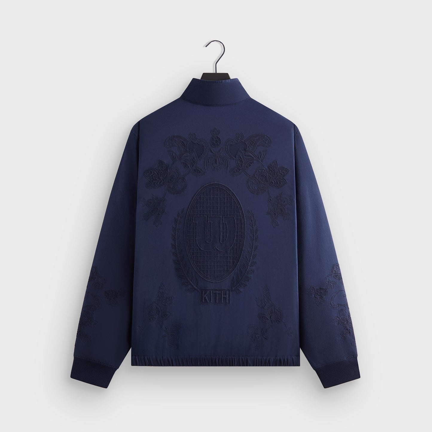 Men Kith Kith for Wilson Embroidered Mesh Track Jacket - Nocturnal