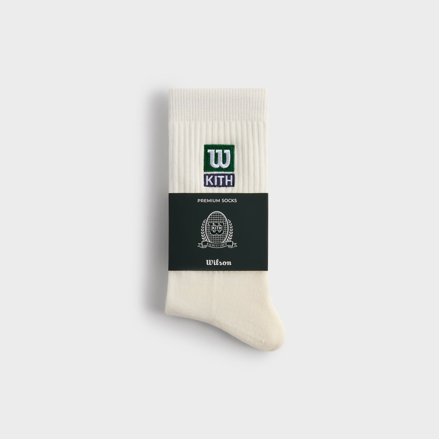 Men|Women Kith Kith for Wilson Logo Crew Socks - White