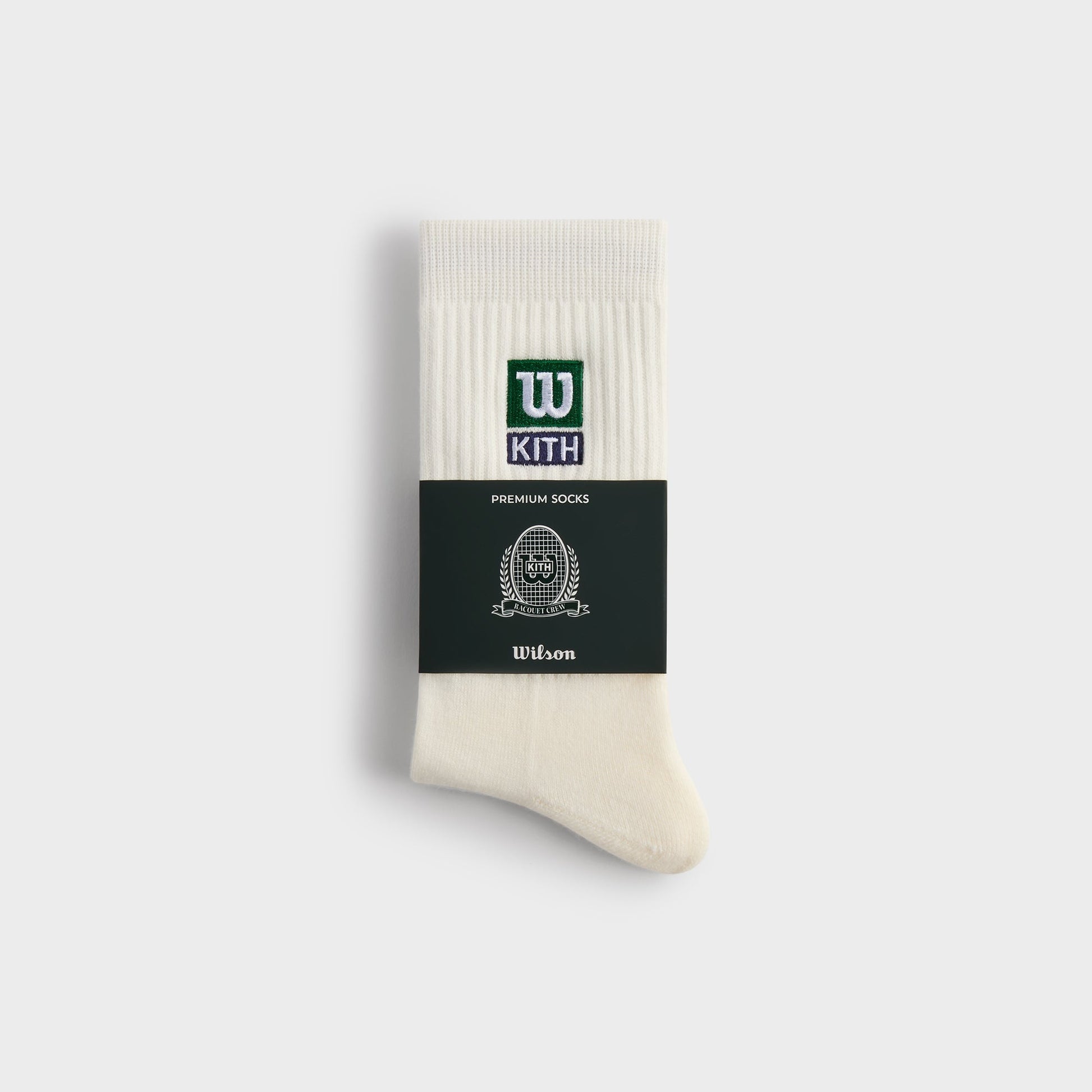 Men|Women Kith Kith for Wilson Logo Crew Socks - White