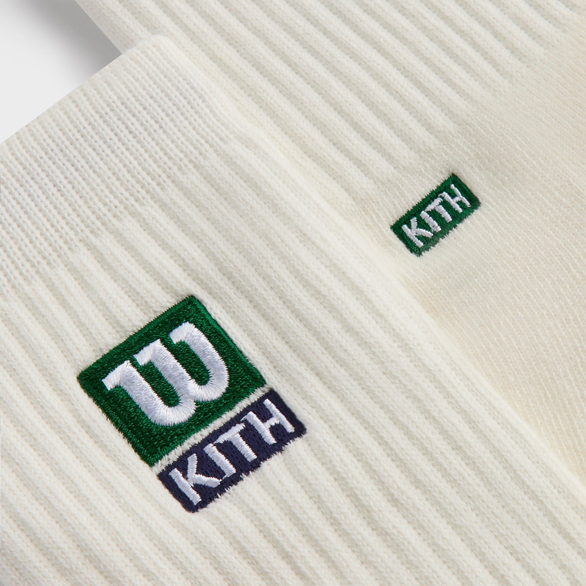 Men|Women Kith Kith for Wilson Logo Crew Socks - White