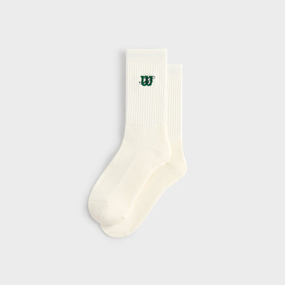 Men|Women Kith Kith for Wilson Logo Crew Socks - White