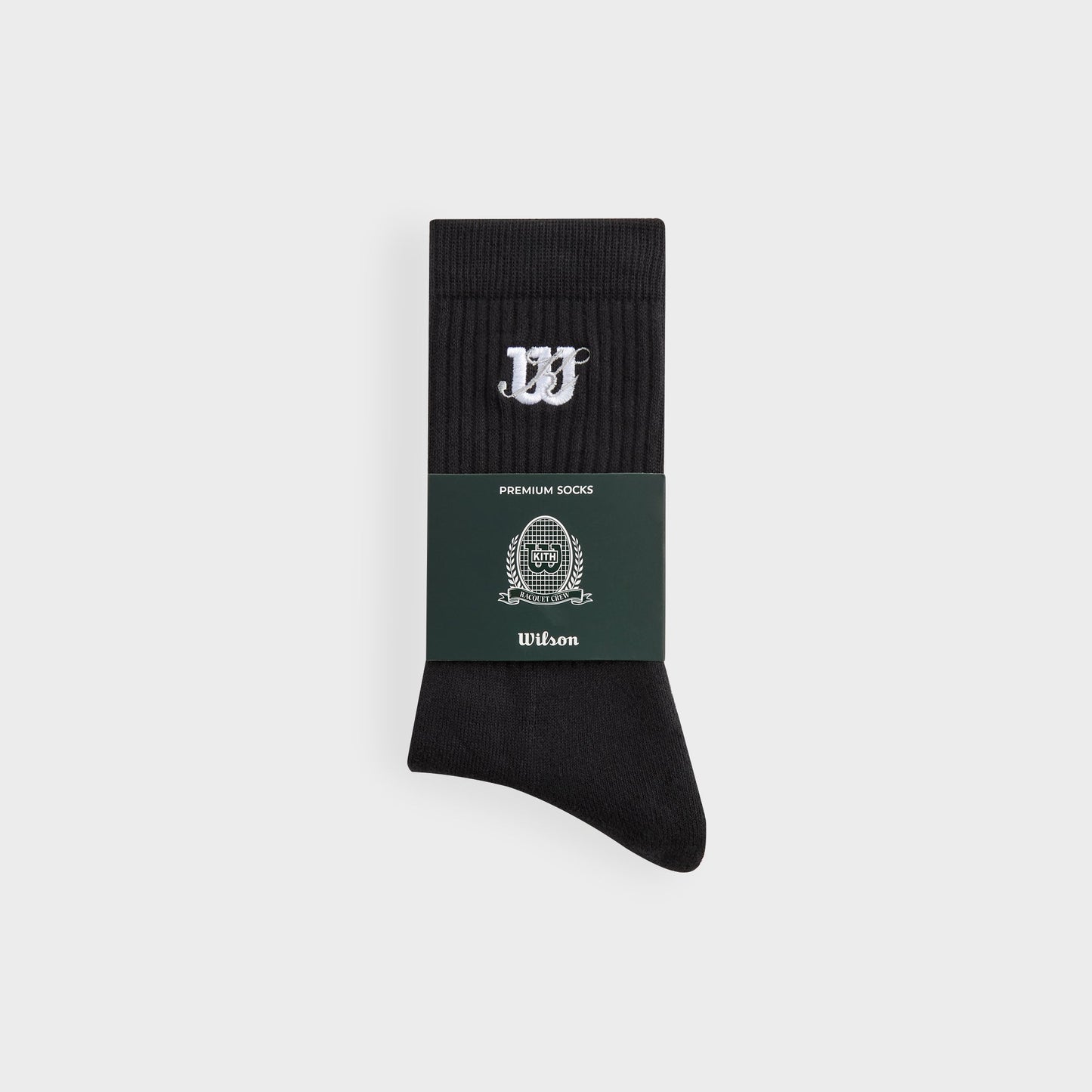 Men|Women Kith Kith for Wilson Logo Crew Socks - Black