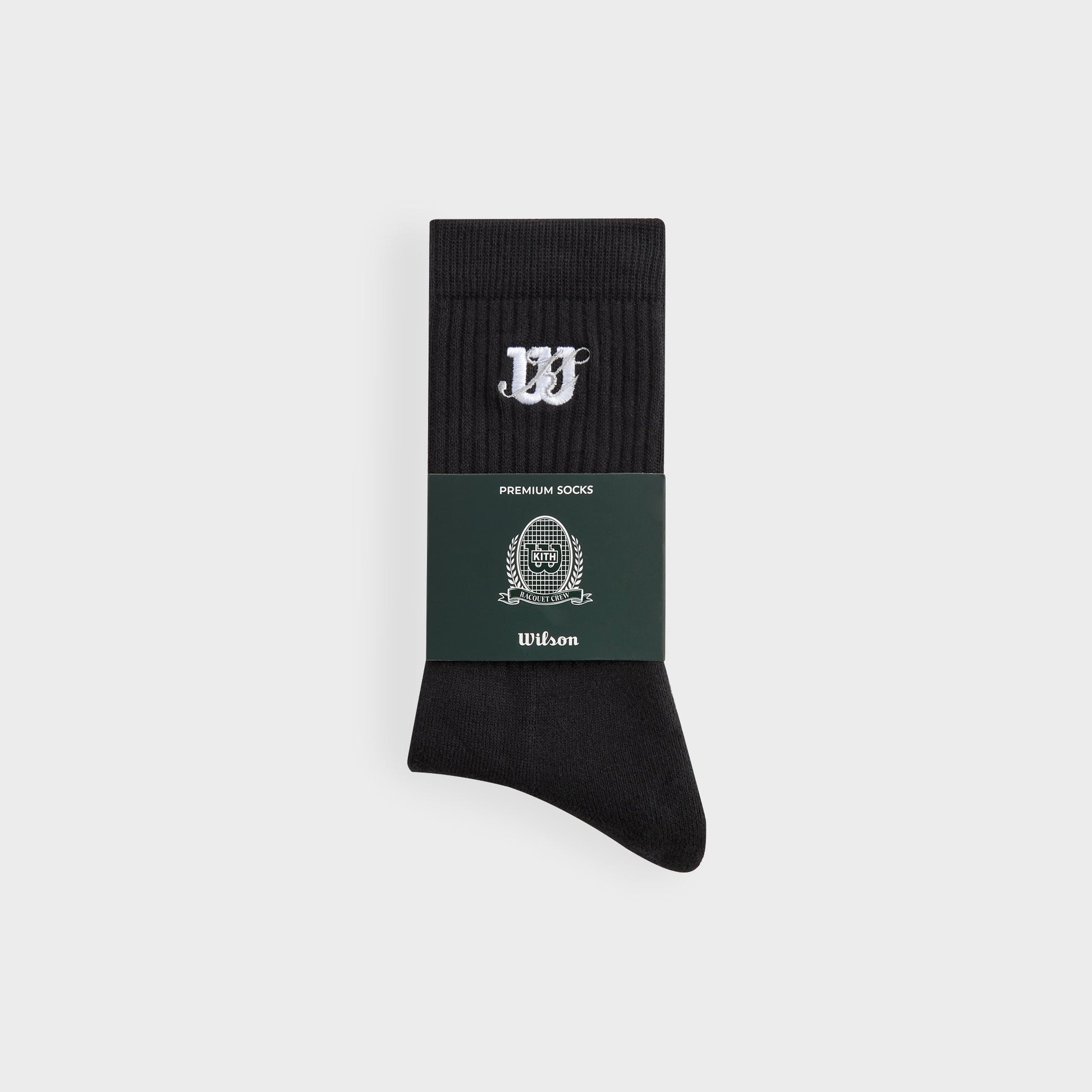 Men|Women Kith Kith for Wilson Logo Crew Socks - Black