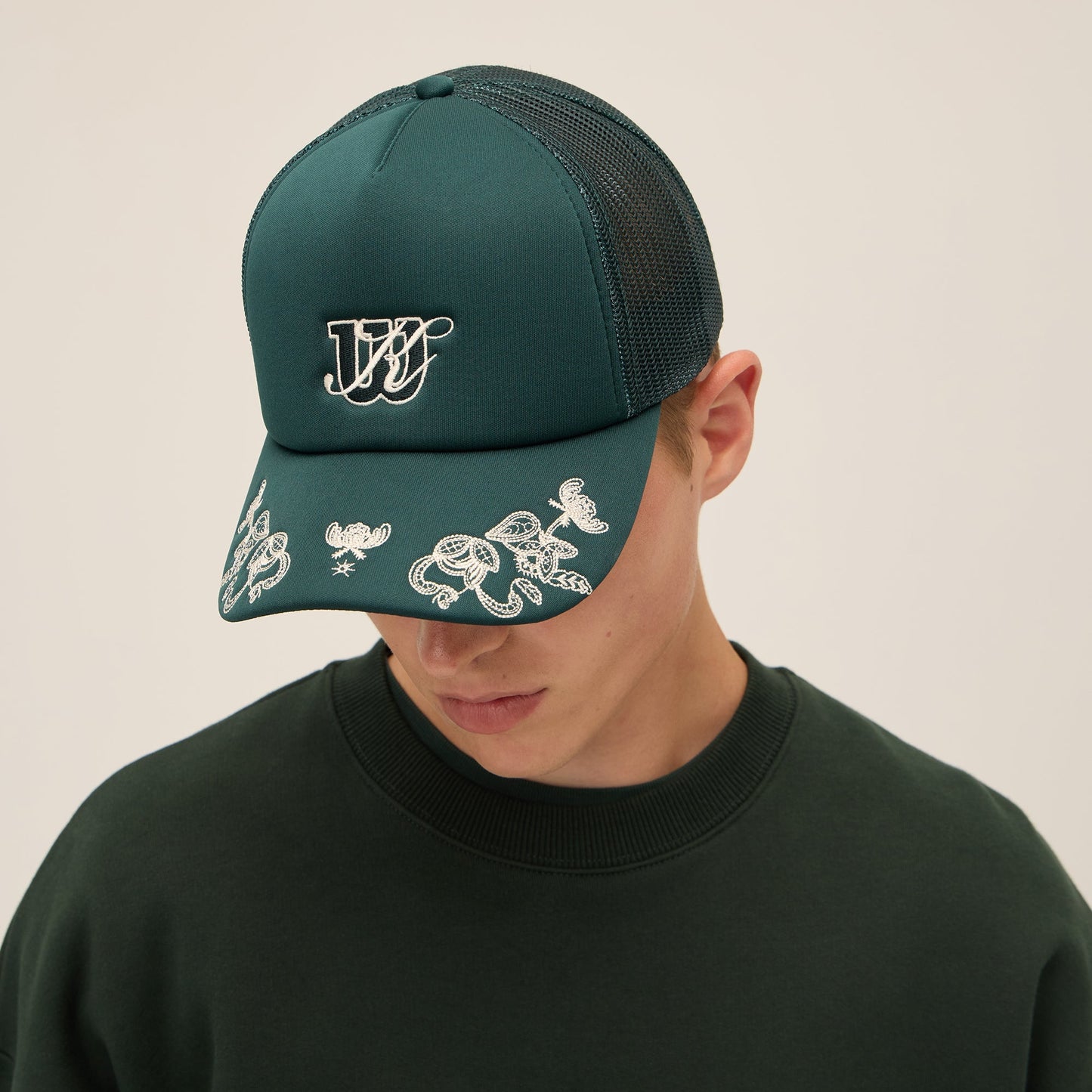 Women Kith Kith for Wilson Polyfoam Nolan Trucker Hat - Stadium