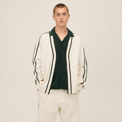 Men Kith Kith for Wilson Track Cardigan - Sandrift