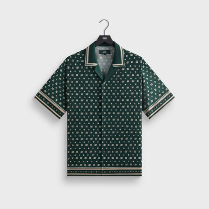 Men Kith Kith for Wilson Silk Lyocell Thompson Camp Collar Shirt - Stadium