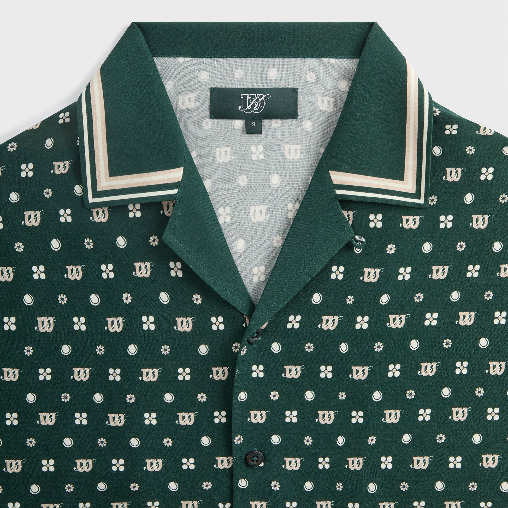 Men Kith Kith for Wilson Silk Lyocell Thompson Camp Collar Shirt - Stadium