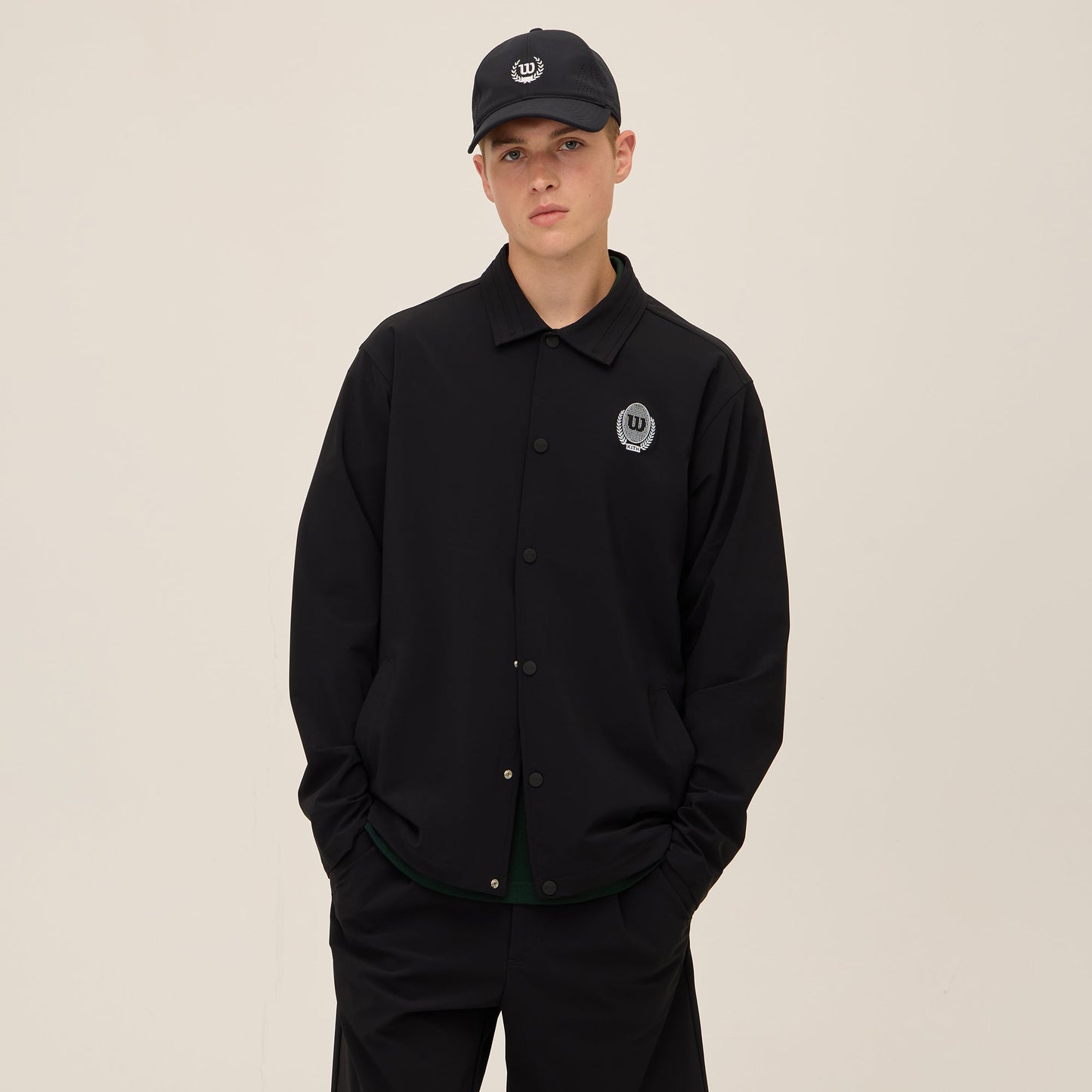 Men Kith Kith for Wilson Coaches Jacket - Black