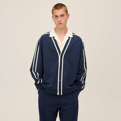 Men Kith Kith for Wilson Track Cardigan - Nocturnal