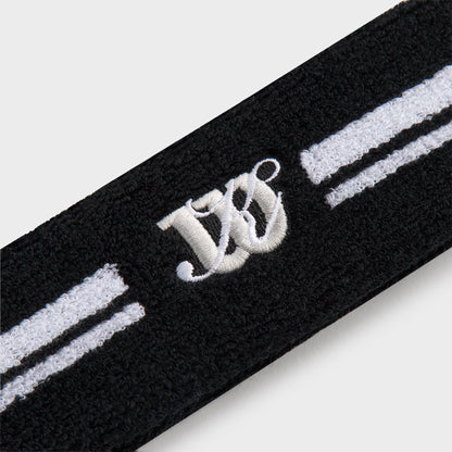 Women Kith Kith for Wilson Terry Stripe Headband - Black