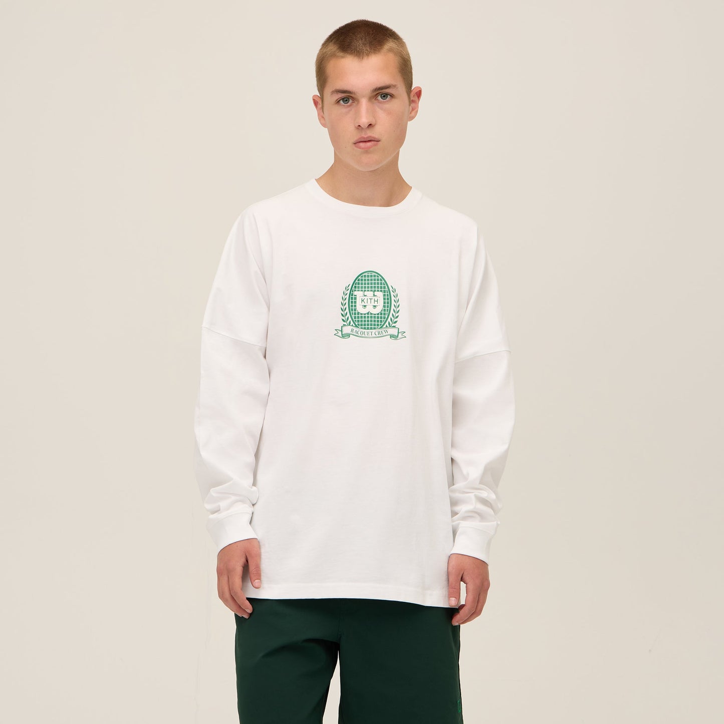 Men Kith Kith for Wilson Crest Ramble Long Sleeve Tee - White
