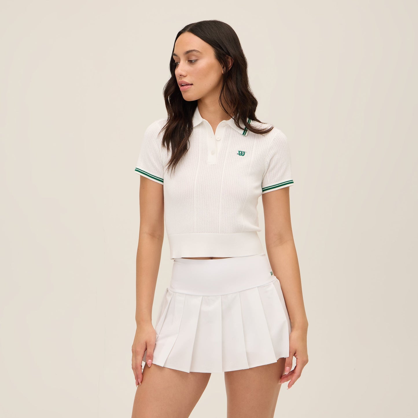 Women Kith Kith Women for Wilson Eastside Tennis Skirt Light - White