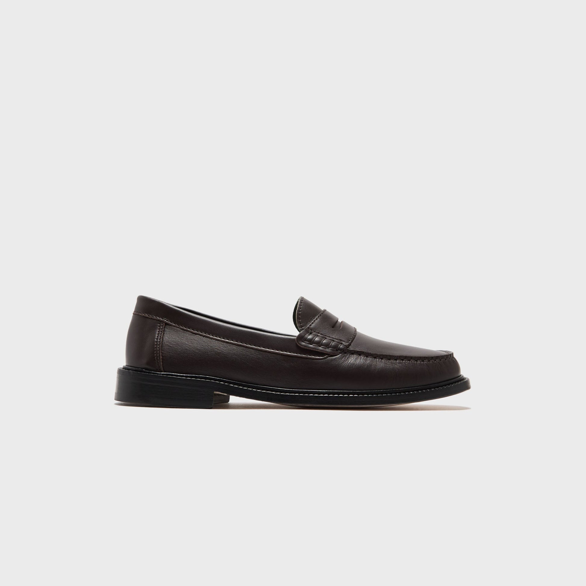 Men Kith VINNY's Yardee Moccasin Loafer - Brown Nappa Leather