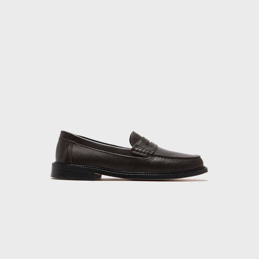 Men Kith VINNY's Yardee Moccasin Loafer - Brown Nappa Leather