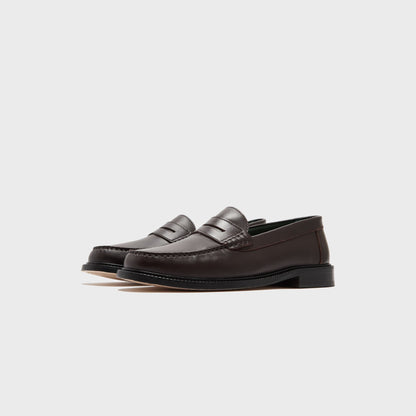 Men Kith VINNY's Yardee Moccasin Loafer - Brown Nappa Leather