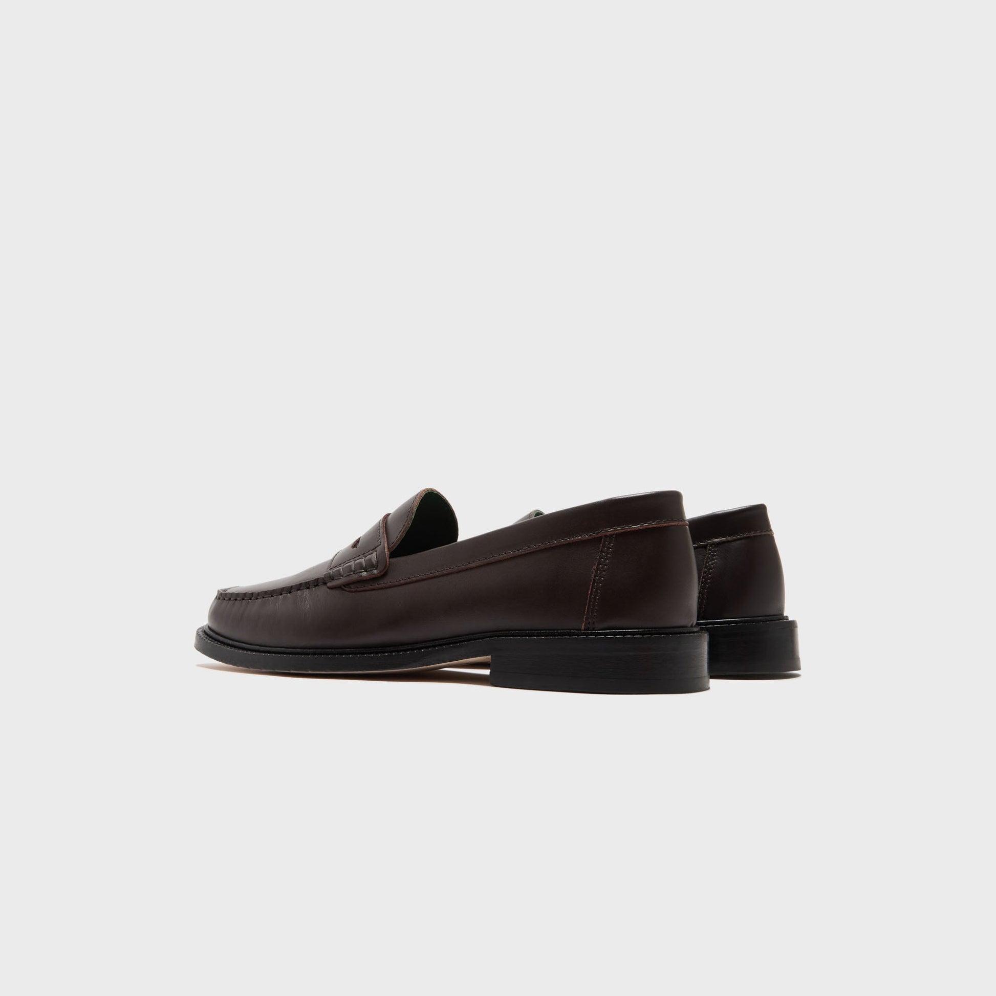 Men Kith VINNY's Yardee Moccasin Loafer - Brown Nappa Leather